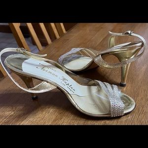 Norman Kaplan Las Vegas Rhinestone sandals 9 1/2